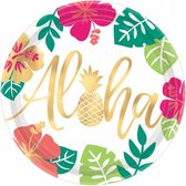 feestborden Aloha 26.7 cm 8 stuks