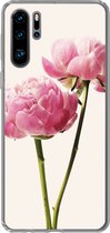 Geschikt voor Huawei P30 Pro hoesje - Bloemen - Bloesem - Roze - Siliconen Telefoonhoesje