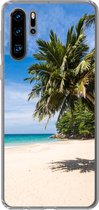 Geschikt voor Huawei P30 Pro hoesje - Strand - Tropisch - Zee - Siliconen Telefoonhoesje