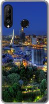 Geschikt voor Huawei P30 Lite hoesje - Rotterdam - Nederland - Skyline - Siliconen Telefoonhoesje