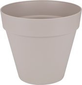 Elho Loft Urban Rond 50 - Bloempot voor Buiten - Ø 48.5 x H 44.5 cm - Warm Grijs