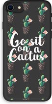 Case Company® - iPhone 7 hoesje - Cactus quote - Biologisch Afbreekbaar Telefoonhoesje - Bescherming alle Kanten en Schermrand