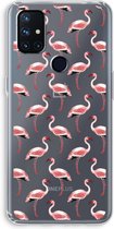 Case Company® - OnePlus Nord N10 5G hoesje - Flamingo - Soft Cover Telefoonhoesje - Bescherming aan alle Kanten en Schermrand