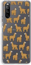Case Company® - Sony Xperia 10 III hoesje - Alpacas - Soft Cover Telefoonhoesje - Bescherming aan alle Kanten en Schermrand