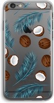 Case Company® - iPhone 6 PLUS / 6S PLUS hoesje - Kokosnoot - Soft Cover Telefoonhoesje - Bescherming aan alle Kanten en Schermrand