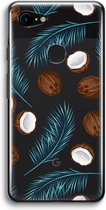 Case Company® - Google Pixel 3 hoesje - Kokosnoot - Soft Cover Telefoonhoesje - Bescherming aan alle Kanten en Schermrand