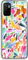 Case Company® - Xiaomi Poco M3 Pro 5G hoesje - Watercolor Brushstrokes - Soft Cover Telefoonhoesje - Bescherming aan alle Kanten en Schermrand