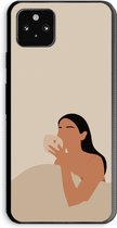 Case Company® - Google Pixel 5a 5G hoesje - Fresh coffee - Soft Cover Telefoonhoesje - Bescherming aan alle Kanten en Schermrand