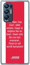 6F hoesje - geschikt voor OPPO Find X3 Neo -  Transparant TPU Case - AFC Ajax Clublied #ffffff