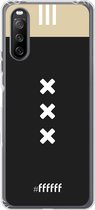 6F hoesje - geschikt voor Sony Xperia 10 III -  Transparant TPU Case - AFC Ajax Uitshirt 2018-2019 #ffffff