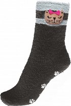 sokken Minou dames polyester zwart maat 36-41