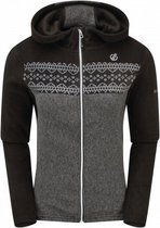 vest Herald Sweat dames polyester zwart/grijs maat 46