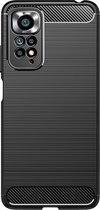 Cazy Xiaomi Redmi Note 11 Pro/11 Pro 5G Rugged TPU Case - Zwart