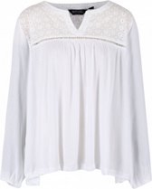 blouse Calixta dames katoen wit maat 40