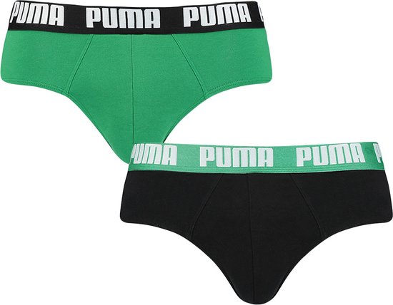 PUMA 2P herenslips zwart & groen - XL