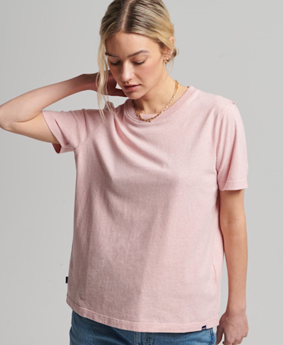 Superdry Vintage Logo T-shirt Vrouwen Roze