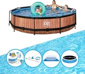 EXIT Zwembad Timber Style - Frame Pool ø360x76cm - Zwembad Deal