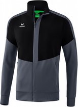 trainingsjack Squad heren polyester zwart/grijs maat XXL