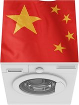 Wasmachine beschermer mat - Studio shot van de nationale vlag van China - Breedte 60 cm x hoogte 60 cm