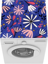 Wasmachine beschermer mat - Patronen - Abstract - Bloemen - Breedte 60 cm x hoogte 60 cm