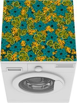 Wasmachine beschermer mat - Bloemen - Paisley - Bandana - Vintage - Patroon - Breedte 60 cm x hoogte 60 cm