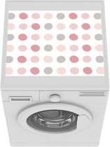 Wasmachine beschermer mat - Stippen - Patroon - Pastel - Breedte 55 cm x hoogte 45 cm