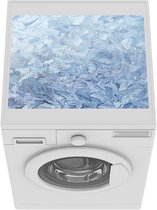 Wasmachine beschermer mat - IJskristallen op glas - Breedte 55 cm x hoogte 45 cm