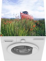 Wasmachine beschermer mat - Boot - Gras - Ierland - Breedte 60 cm x hoogte 60 cm