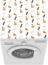 Wasmachine beschermer mat - Huisdieren - Kleuren - Patronen - Breedte 60 cm x hoogte 60 cm