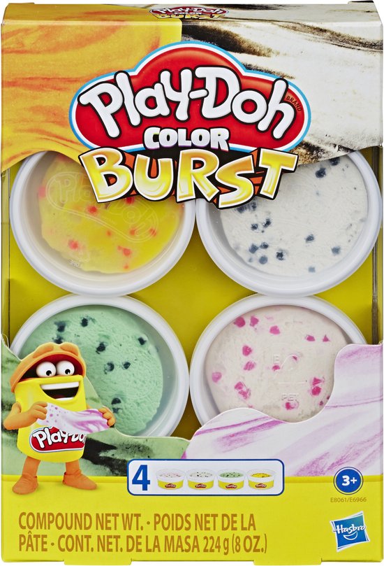 Play-Doh - Kleur Explosie 4 Pack - Boetseerklei