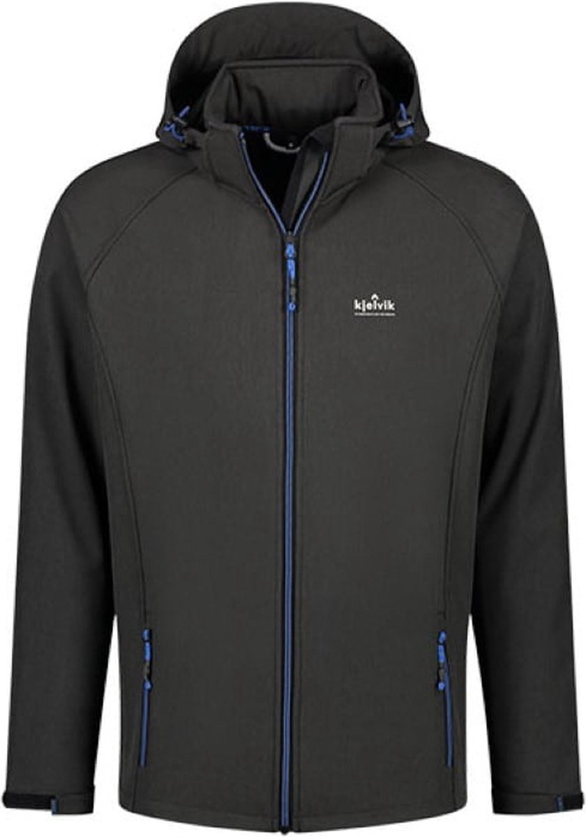 Kjelvik Pelle softshell heren jas Zwart