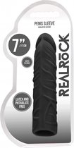 Penis Sleeve 7" - Black - Realistic Dildos black
