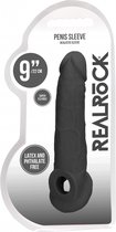 Penis Sleeve 9" - Black - Realistic Dildos black