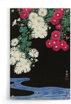 Walljar - Ohara Koson - Chrysanthemums - Muurdecoratie - Plexiglas schilderij