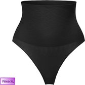 Finnacle Hoge Taille Tummy Controll Thong Panty Body Shaper Zwart XL