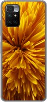 Geschikt voor Xiaomi Redmi 10 hoesje - Paardenbloem - Geel - Abstract - Siliconen Telefoonhoesje