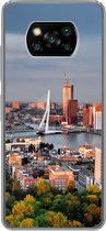 Geschikt voor Xiaomi Poco X3 NFC hoesje - Rotterdam - Skyline - Boom - Siliconen Telefoonhoesje