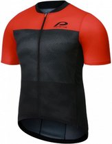 fietsshirt P-Transform heren polyester rood/zwart mt XL