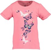 Blue Seven - meisjes shirt korte mouwen - zalm - Maat 104