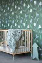 Roomblush - Behang ParisParis - Groen - Vliesbehang - 200cm x 285cm