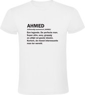 Ahmed | Heren t-shirt | jarig | verjaardagkado | verjaardag kado | grappig | cadeau | Wit