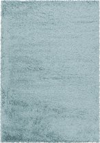 Tapis de salon Shaggy Agréable doux Tapis de chambre Bleu