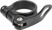 Zadelpenklem met snelspanner 31,8 mm aluminium zwart
