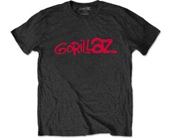 Gorillaz - Logo Heren T-shirt - L - Zwart