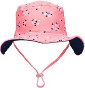 Snapper Rock - UV Omkeerbare bucket hat voor kinderen - Ditsy Coral - maat M