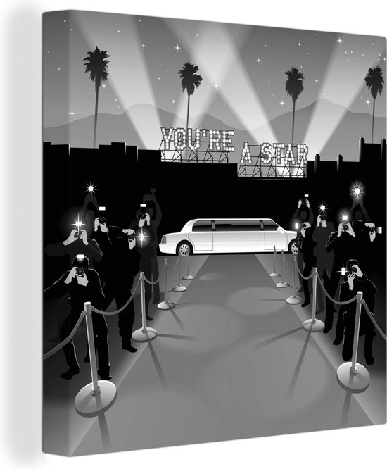 Impression Sur Toile Réaliste De Hibou Noir Et Blanc - Décoration Murale Pour Salon - 50 X 70 Cm