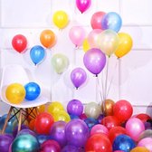 100 Balloons Assorted Color 12 Inches Rainbow Latex Balloons, Multicolor Bright Balloons for Party Decoration, Birthday Party Supplies or Arch Garland Decoration - Christmas - New Year - Feest - Festival- Birthday - Xmas