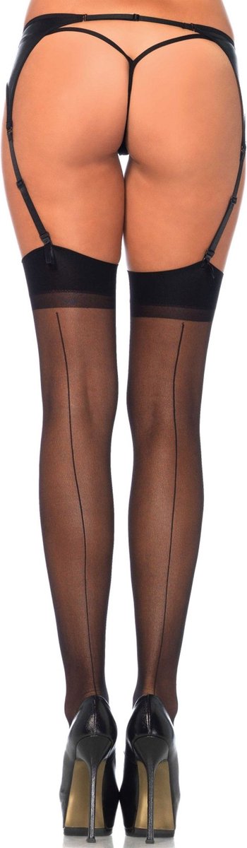 Sheer backseam stockings