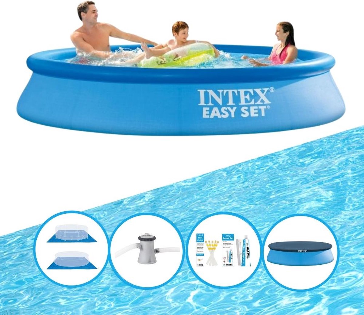 Zwembad Easy Set - Inclusief accessoires - 305x61 cm
