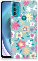 Leuk TPU Back Case Motorola Moto G71 5G GSM Hoesje met Tekst Flower Power